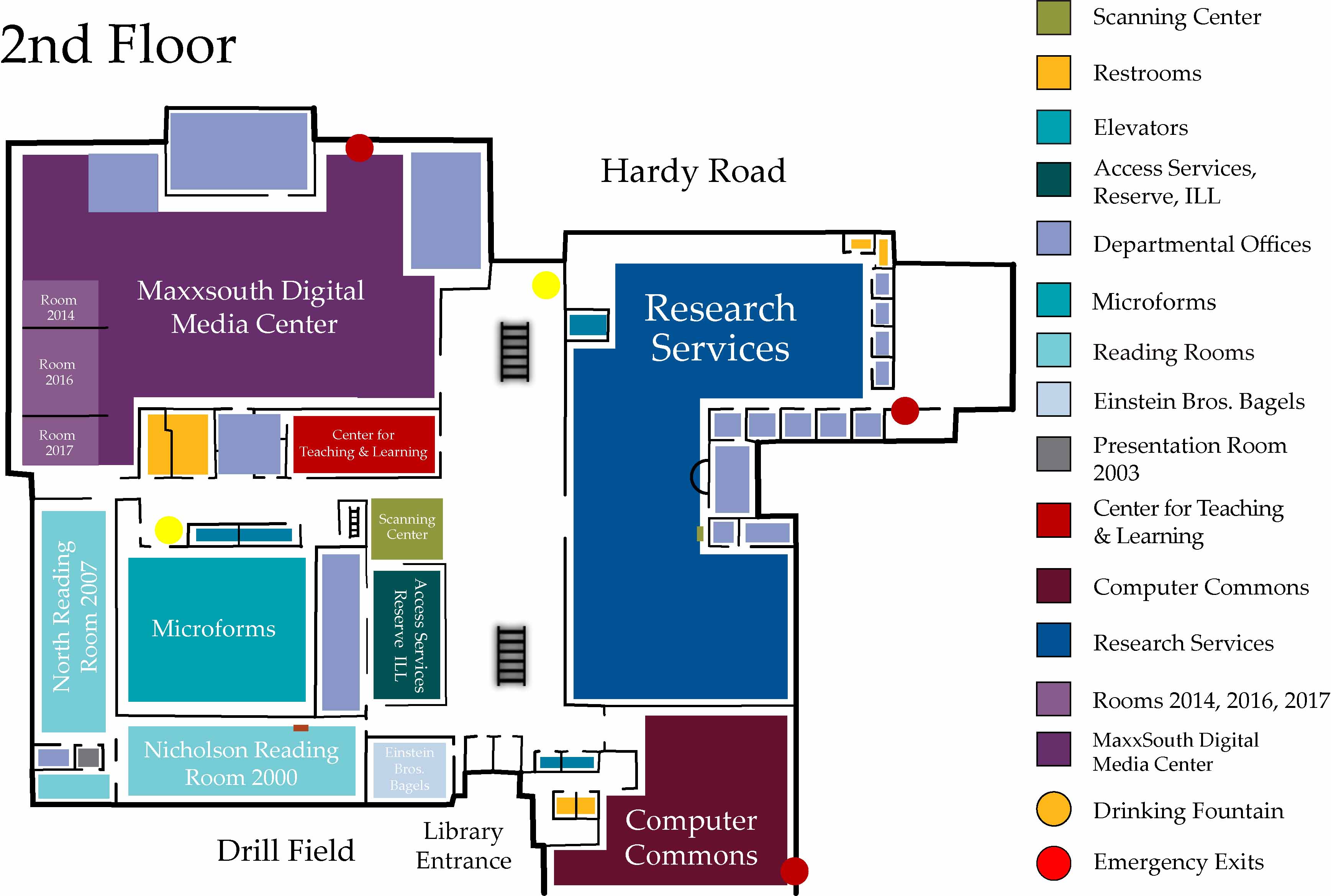 Mitchell Memorial Library, 2nd Floor Mississippi State