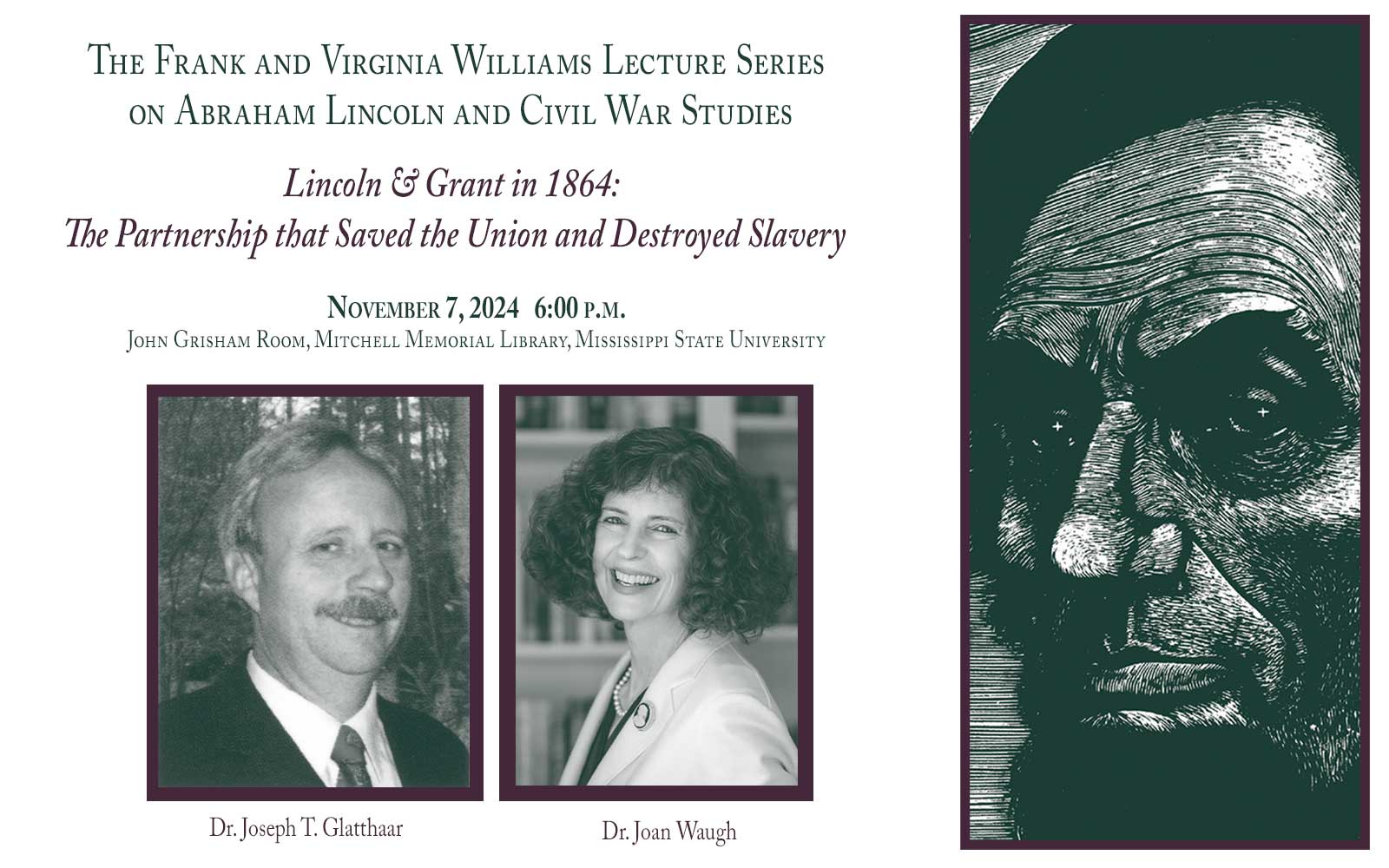 Join us for the 2024 Williams Lecture Series