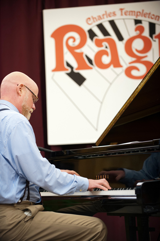 Jeff Barnhart playing piano