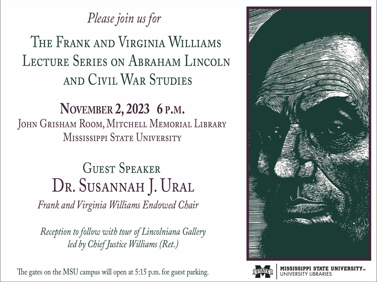 Williams lecture invite