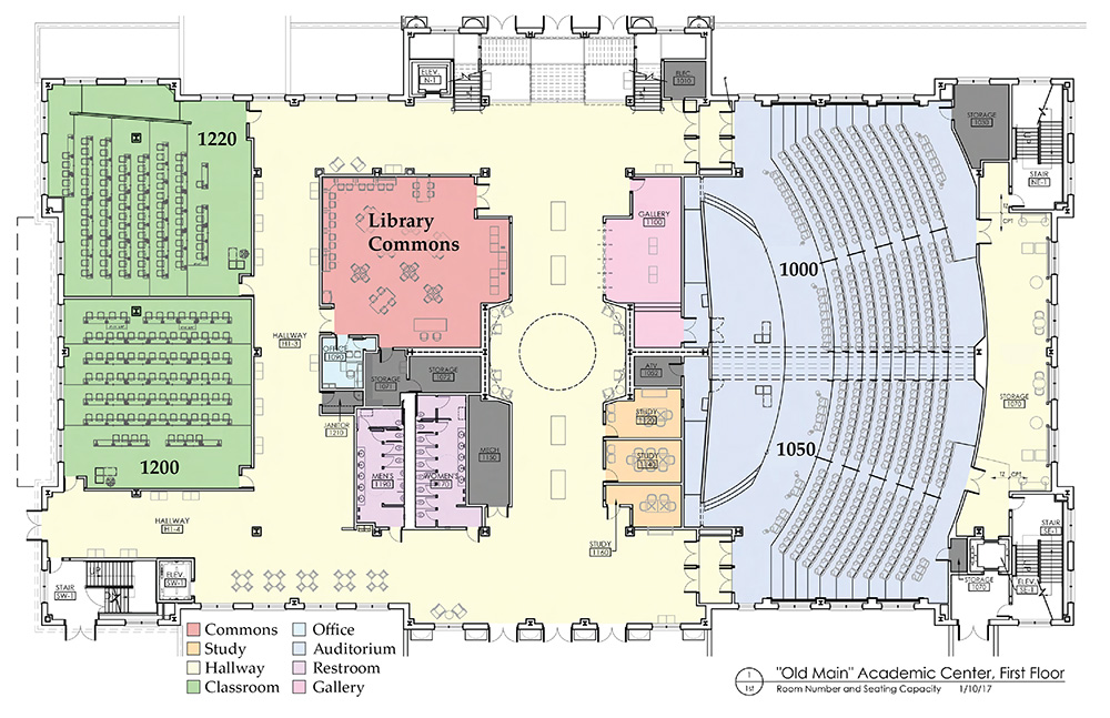 Old Main Academic Center, 1st Floor Mississippi State