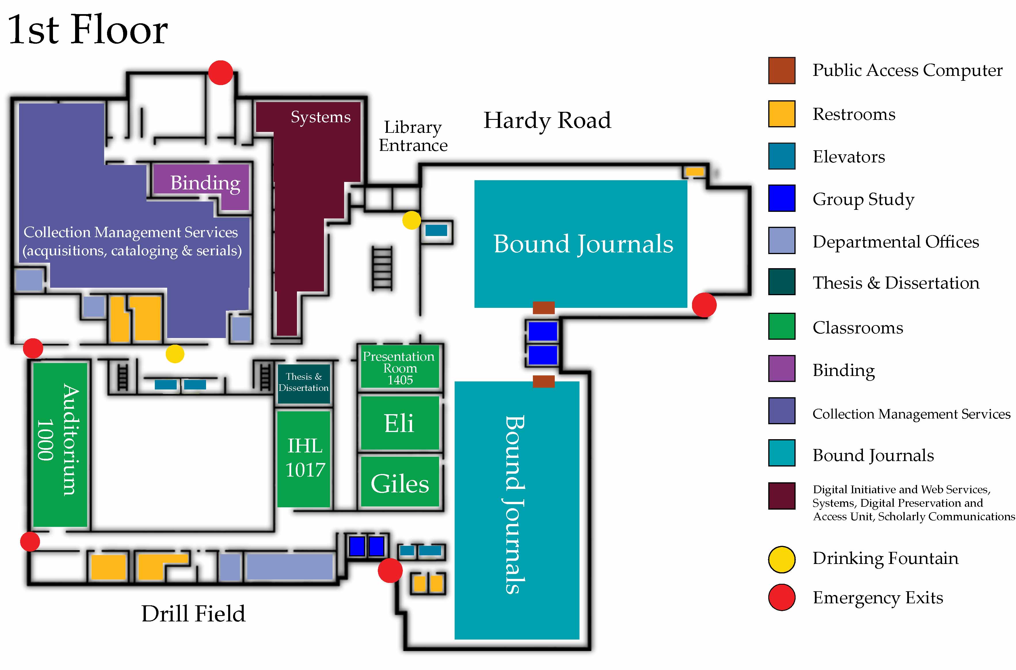 Mitchell Memorial Library, 1st Floor Mississippi State