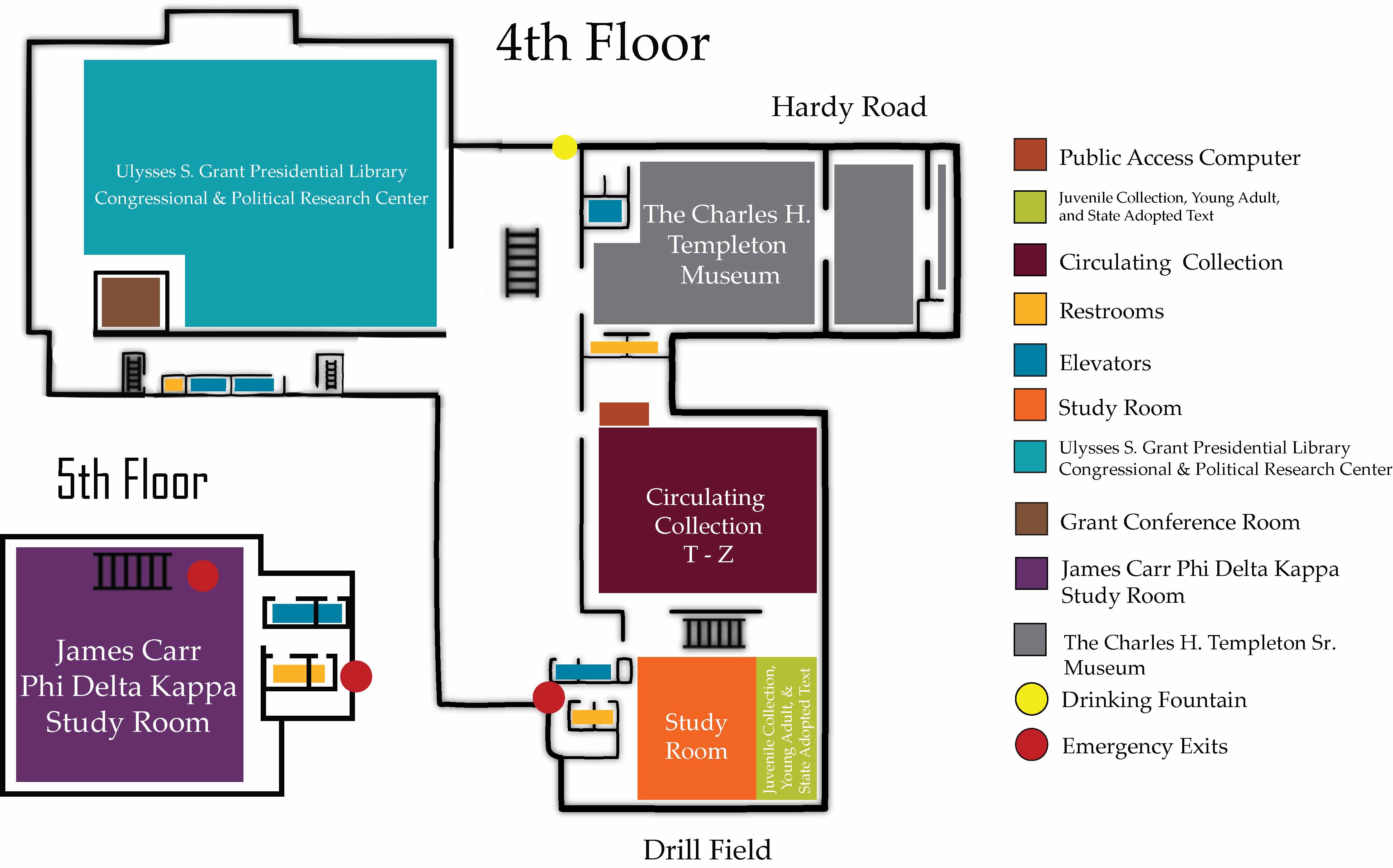 Mitchell Memorial Library, 4th and 5th Floors Mississippi State