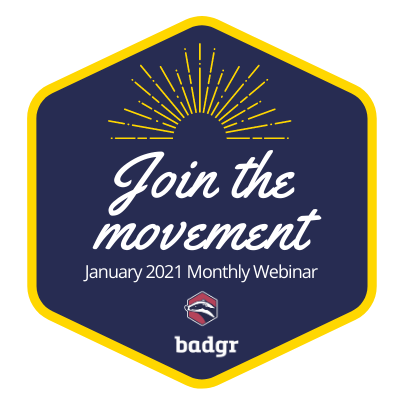 Join the Movement January 2021 Monthly Webinar badge