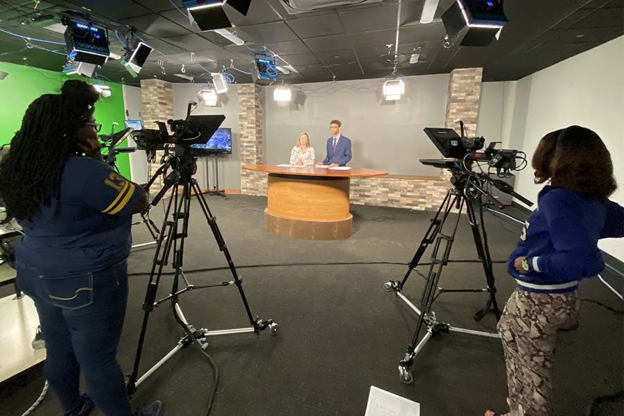 Broadcasting students get real-world experience in the TV Studio