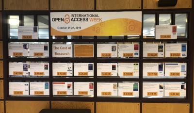 Open Access Week display